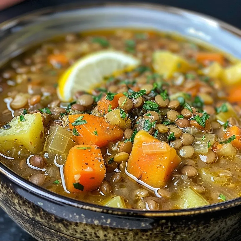 ❄️ High-Protein Creamy Lentil & Vegetable Winter Soup