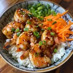 Honey Garlic Shrimp Bowls