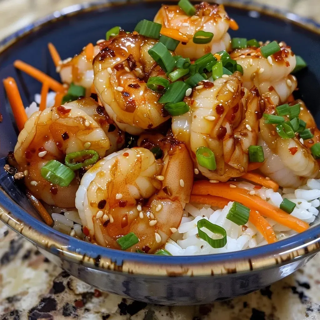 Honey Garlic Shrimp Bowls