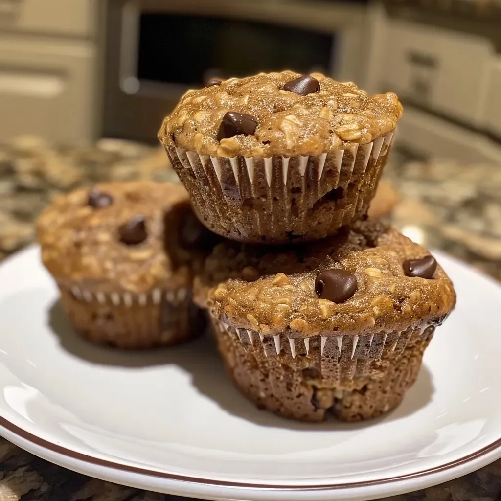 Oat Flour Chocolate Chip Muffins
