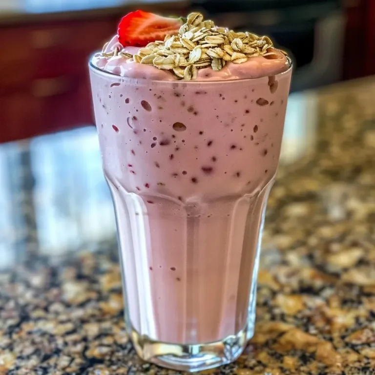 A Wholesome Morning Boost The Strawberry Banana Oat Smoothie You ll Love Strawberry Banana Oat Breakfast Smoothie