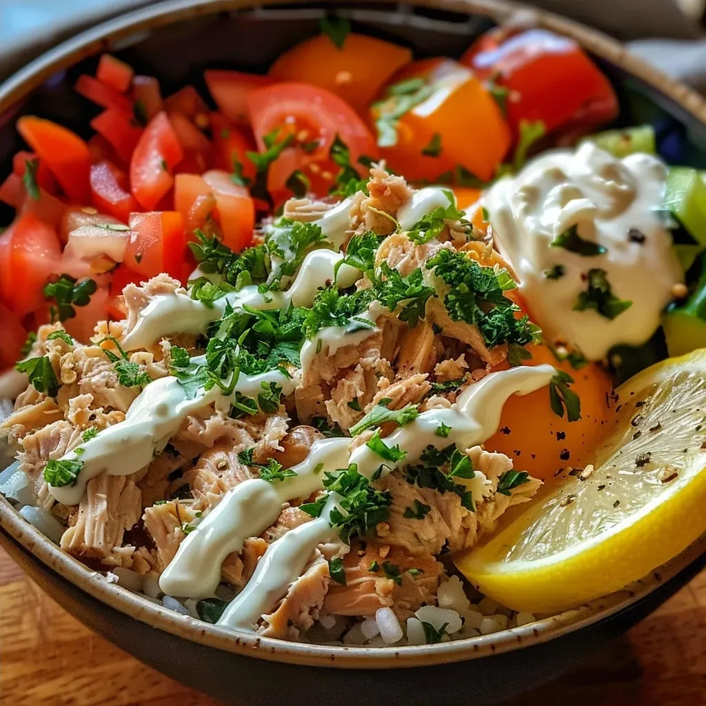 Tuna Rice Bowl (Easy Mediterranean Recipe in 20 Minutes)