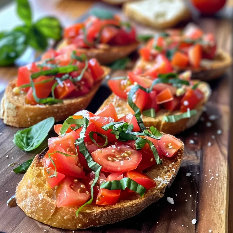 Effortless Bruschetta: A Fresh Taste of Italy in Minutes Bruschetta al Pomodoro