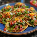 Low Calorie Ground Turkey Tostadas